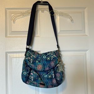 Sakroot Foldover crossbody - Royal blue seascape